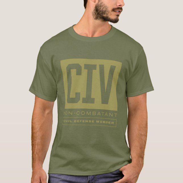 CIV Zivile Kennzeichnung der Mitglieder des Vertei T-Shirt (Vorderseite)