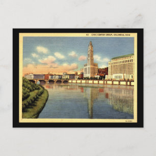 Civic Center, Columbus, Ohio Vintage Postkarte