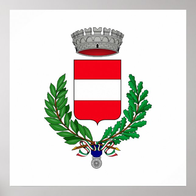 Cividale del Friuli Stemma, Italien Poster (Vorne)