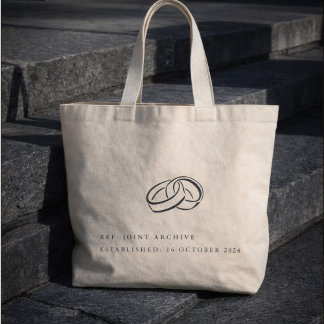 Civil Ceremony Non Traditional Wedding Gift Jumbo Stoffbeutel