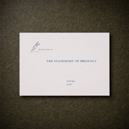 Civil Ceremony Non Traditional Wedding Witness Visitenkarte