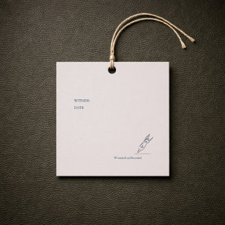 Civil Ceremony Registration  Geschenkanhänger