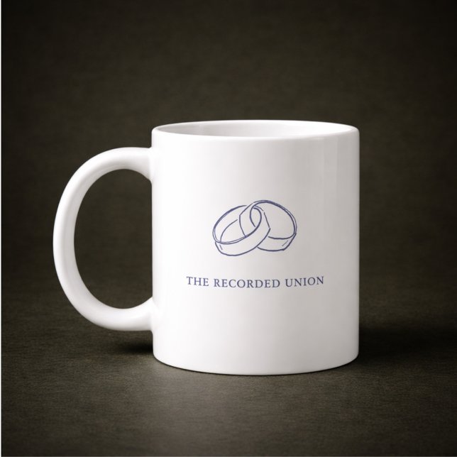 Civil Ceremony Registry Wedding Mug Gift Jumbo-Tasse (Von Creator hochgeladen)