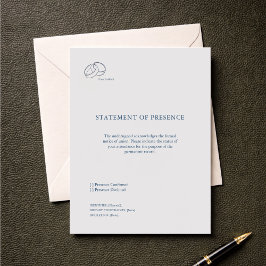 Civil Ceremony RSVP Card – Registry Wedding Karte