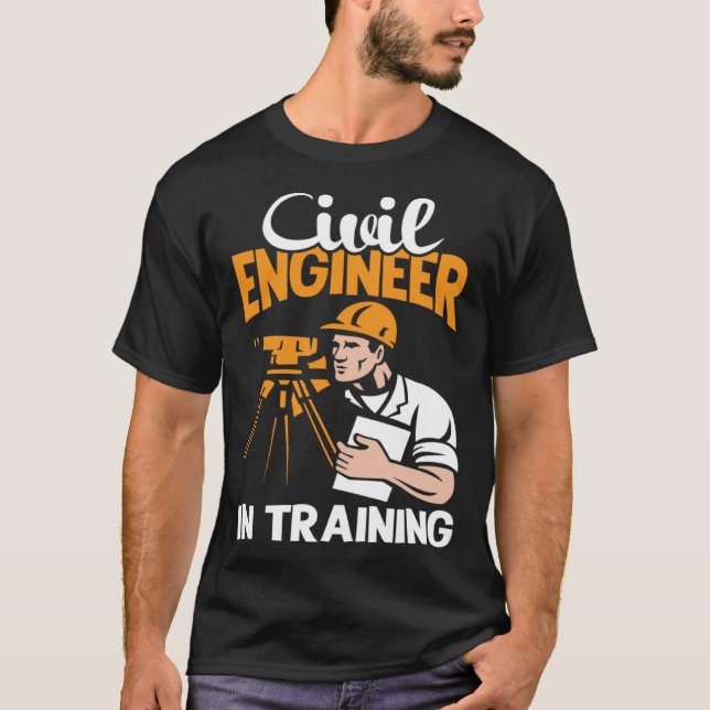 Civil Engineer In Training Board Exam Passer Engin T-Shirt (Vorderseite)