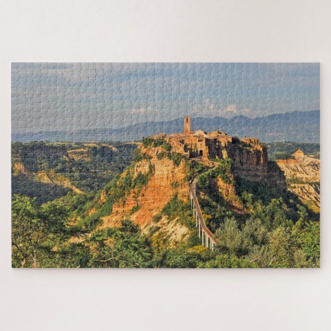 Civita di Bagnoregio, Latium, Italien Puzzle (Horizontal)