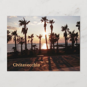 Civitavecchia Sunset Postkarte