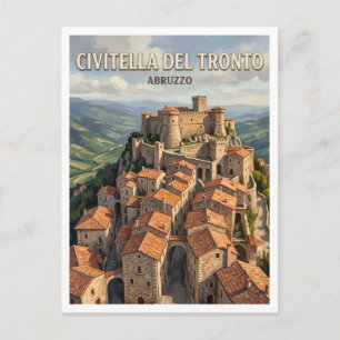 Civitella del Tronto Italien Postkarte