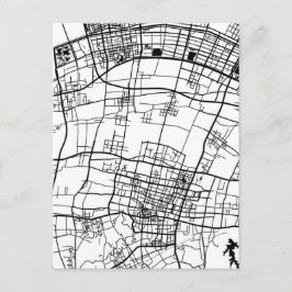 Cixi China Stadtplan Postkarte