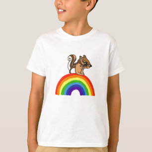 CJ-, Chipmunk-und Regenbogen-Shirt T-Shirt