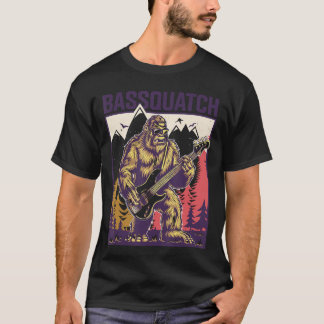 CJs Kryptid Sasquatch Bassgitarre Geschenke Bassqu T-Shirt