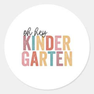 Ck an Schüler Lehrer Oh Hey Kindergarten Runder Aufkleber