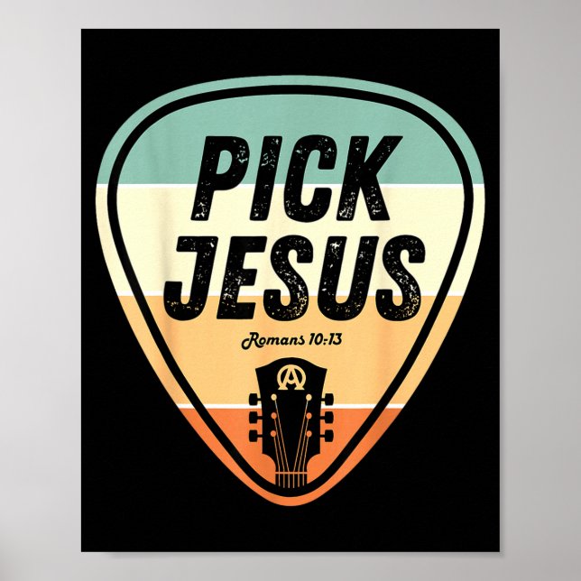 Ck Jesus Shirt Funny Christian Music Guitar Ck Men Poster (Vorne)