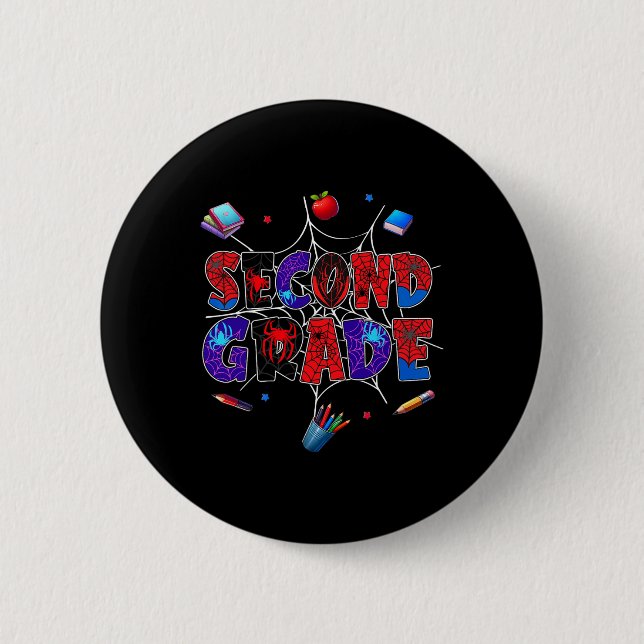 Ck To School 2nd Grade Boys Gamer First Day Second Button (Vorderseite)