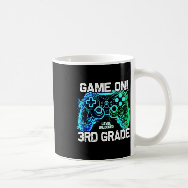 Ck To School 3rd Grade Boys Gamer First Day School Kaffeetasse (Rechts)