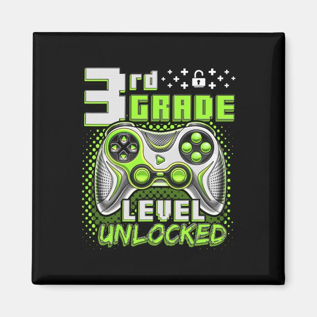 Ck To School 3rd Grade Boys Gamer First Day School Magnet (Vorne)
