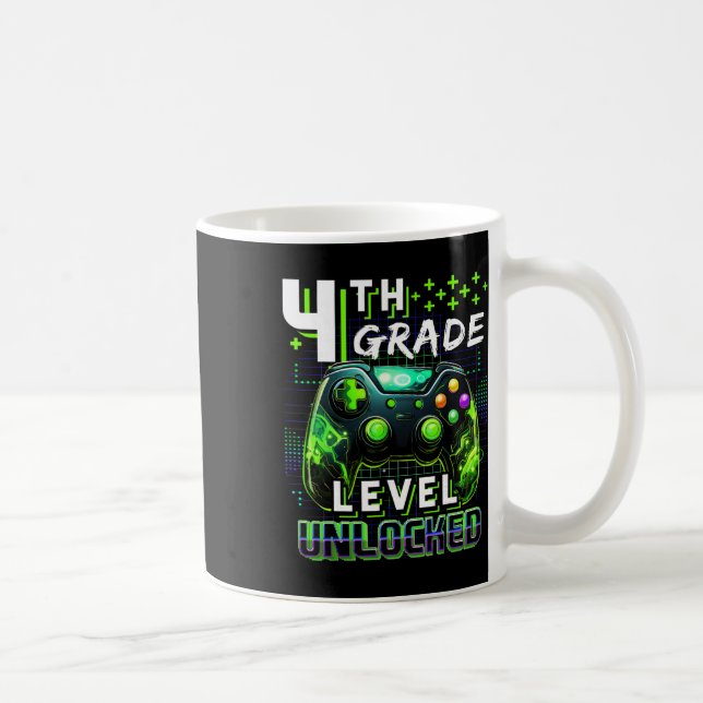 Ck To School 4th Grade Boys Gamer First Day School Kaffeetasse (Rechts)