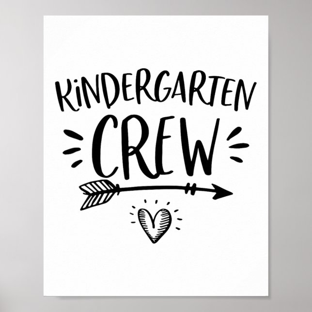 Ck to School Kindergarten Crew Lehrer Wo Poster (Vorne)