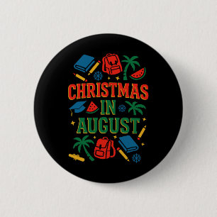 Ck to School Xmas Palm Tree Abschluss Weihnachten  Button