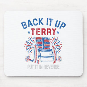 Ck Up Terry Auf Rückwärts Feuerwerk Lustig 4. Juli Mousepad