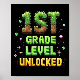 Ck Zur Schule 1. Klasse freigeschaltet Jungen Game Poster