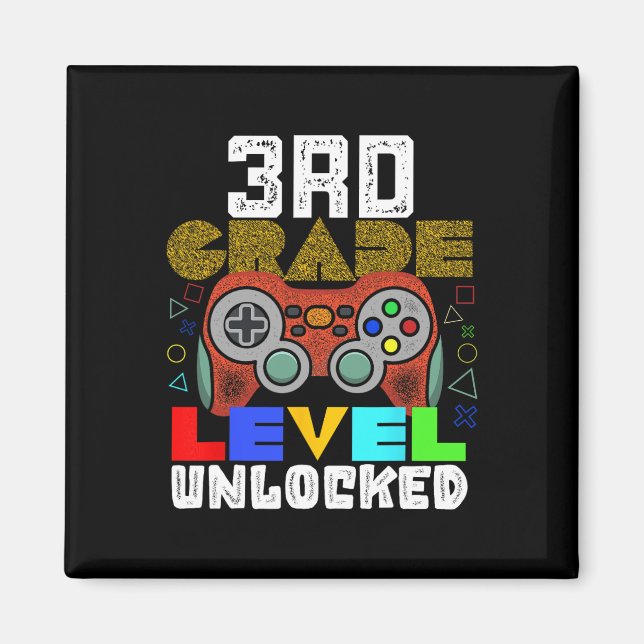 Ck Zur Schule 3. Klasse Gamer  Magnet (Vorne)