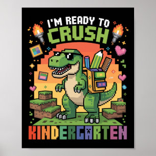 Ck Zur Schule Kindergarten Jungen Ich Bin Bereit Z Poster