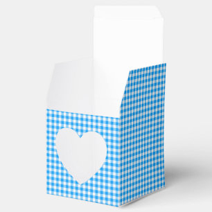 CKC-Gingham-Pastel Blue-White-GASTGESCHENK BOX,hrt Geschenkschachtel