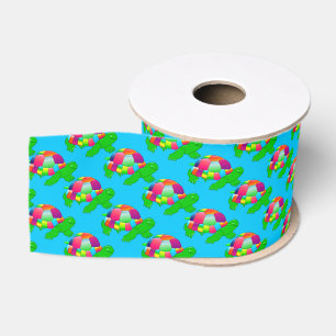 CKC-Lil Glas Schildkröten-Blau Grosgrain Ribbon Ripsband