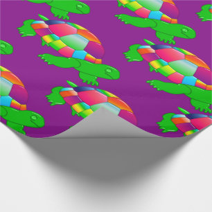 CKC-Liter-Glasschildkröte, Lila Geschenkpapier