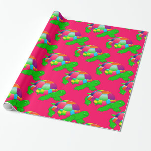 CKC-Liter-Glasschildkröte, rosa Geschenkpapier