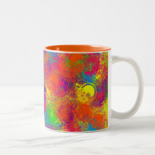 CKC-Paint Can Florals-Coffee-Tasse Zweifarbige Tasse