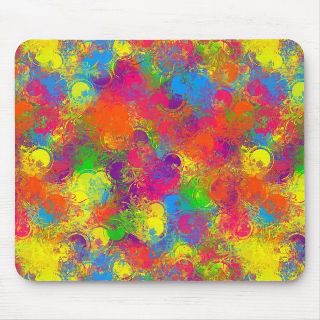 CKC Paint Can Florals Computer Mousepad (Vorne)