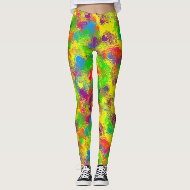 CKC Paint Can Florals-LEGGINGS Leggings (Vorderseite)