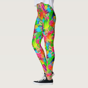 CKC Party Dots-Popsicle Wirbel-Neon-LEGGINGS Leggings