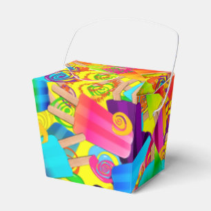 CKC Popsicle Wirbel, Gelbe TAKE-AUS-FAVOR-FELD Geschenkschachtel