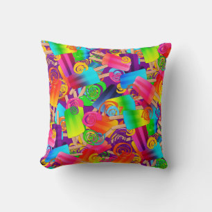 CKC Popsicle Wirbel, LILA-SQ THROW PILLOW Kissen