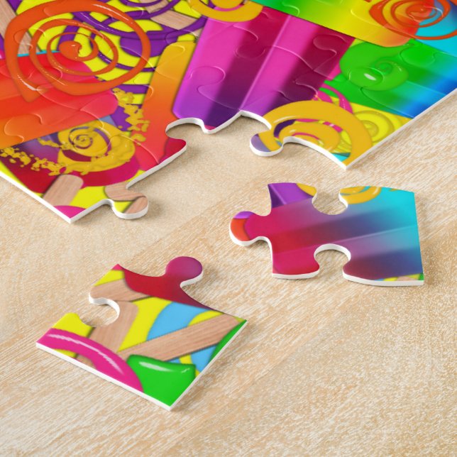 CKC Popsicle Wirbel, Yellow-JIGSAW PUZZLE (Seite)
