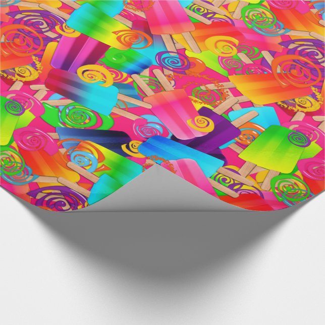 CKC-Wirbel, PINK-Geschenkpapier Geschenkpapier (Ecke)