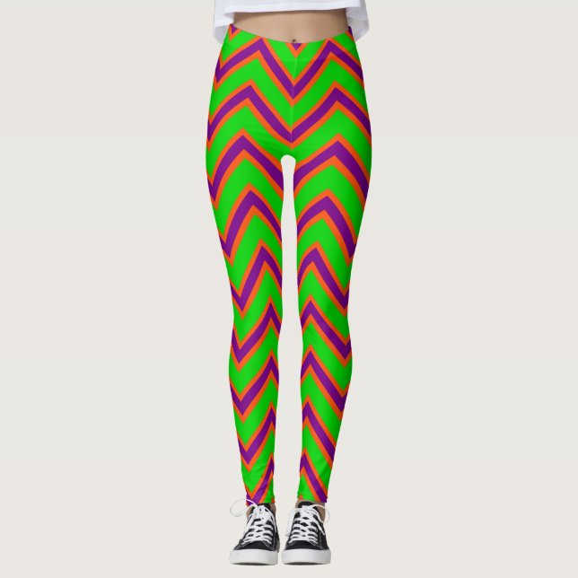 CKC-Zickzack-8-LEGGINGS Leggings (Vorderseite)