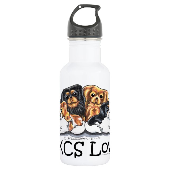 CKCS Lover Trinkflasche (Vorderseite)