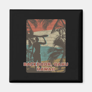 Ckdoor Oahu Hawaii Vintage Surfen Strand Kokosnuss Magnet