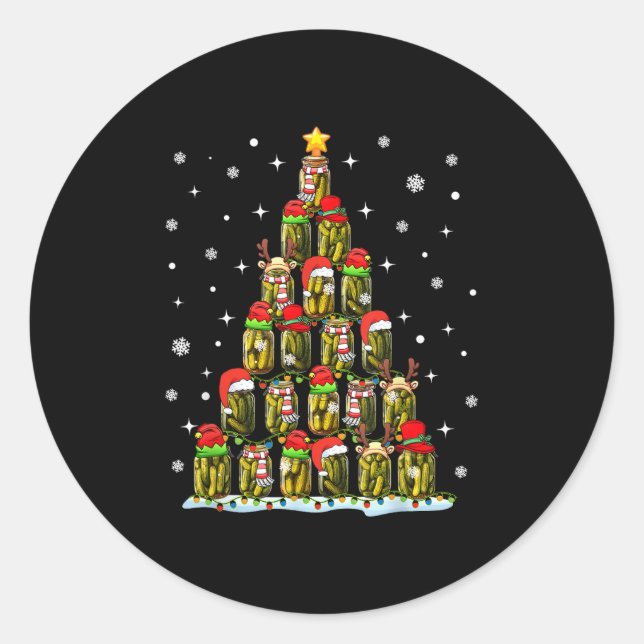 Ckle Lover Christmas Pajama Ckles Jar Xmas Uni-fam Runder Aufkleber (Vorderseite)