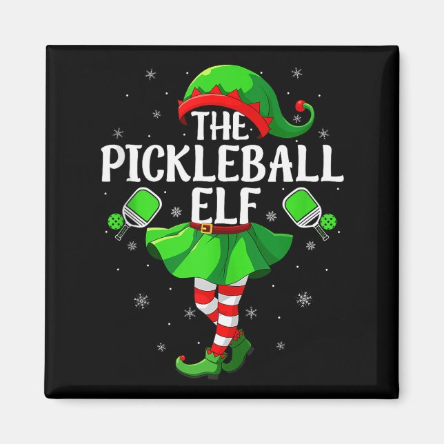 Ckleball Elf Christmas Girls Women Elf Squad Xmas  Magnet (Vorne)