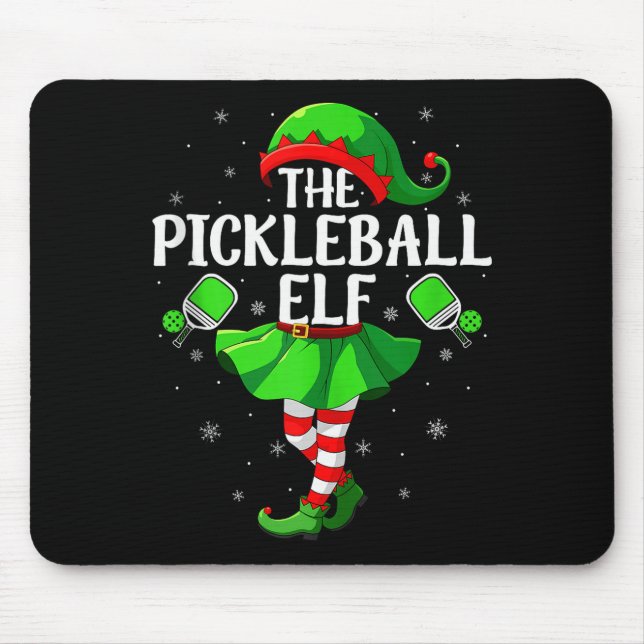 Ckleball Elf Christmas Girls Women Elf Squad Xmas  Mousepad (Vorne)