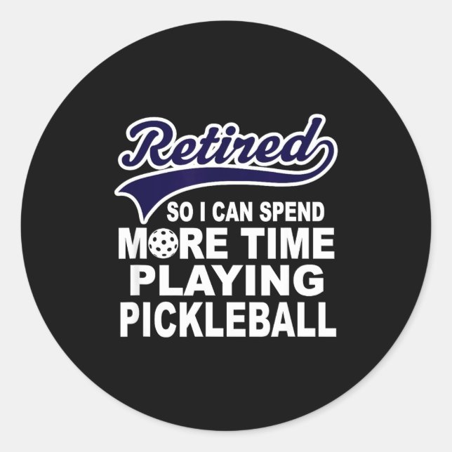 Ckleball Funny Retirement Quote  Runder Aufkleber (Vorderseite)