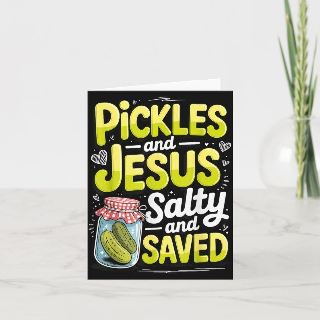 Ckles And Jesus Salty And Saved  Karte (Vorderseite)
