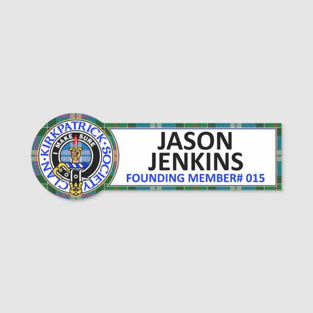 CKS NAMEBADGE for Jason Jenkins Namensschild (Vorderseite)