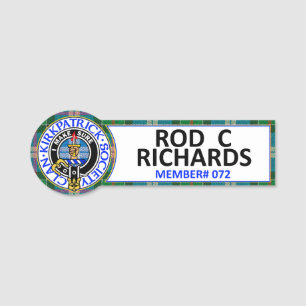 CKS Namensschild für ROD C RICHARDS