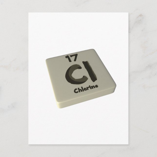 Cl Chlor Postkarte (Vorderseite)